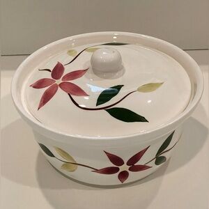 VTG Del Coronado 9” Stoneware Starflower Covered Lidded Casserole Baking Dish